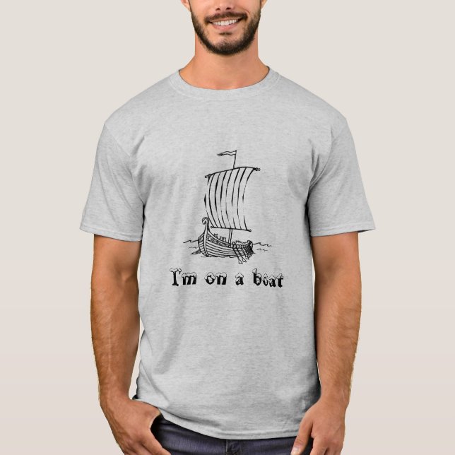 Camiseta Estoy en un barco (Anverso)