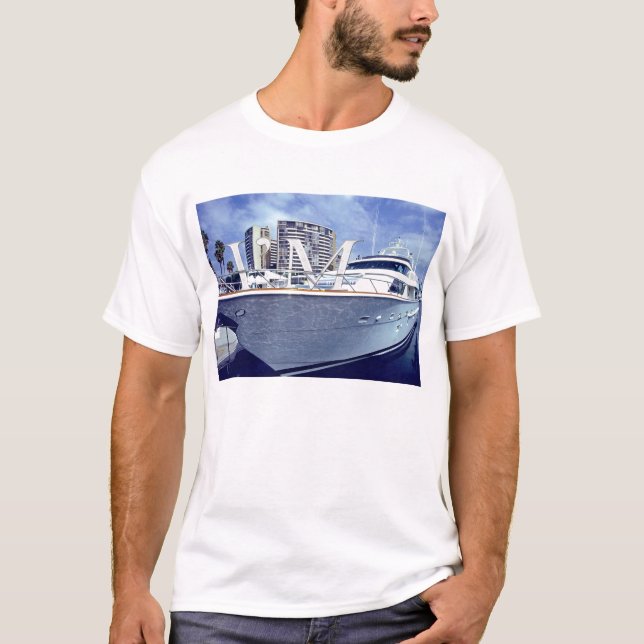 Camiseta Estoy en un barco, blanco (Anverso)
