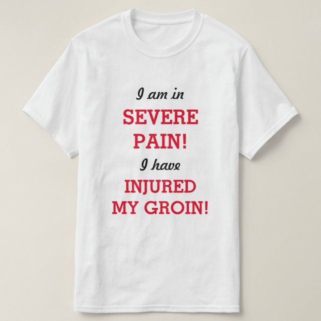 Camiseta ¡Estoy en un GRAVE DOLOR! ¡HE HERIDO MI GRUPO! (Diseño del anverso)