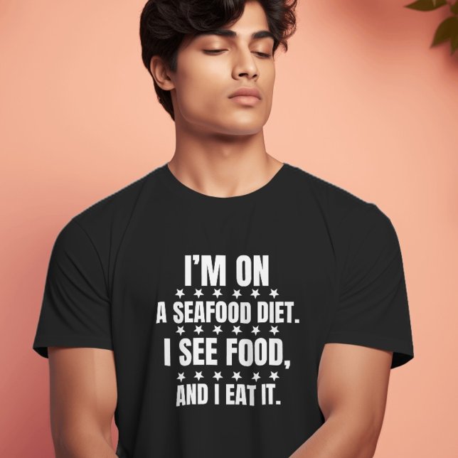 Camiseta Estoy en una cita de la dieta de mariscos gracioso (Subido por el creador)