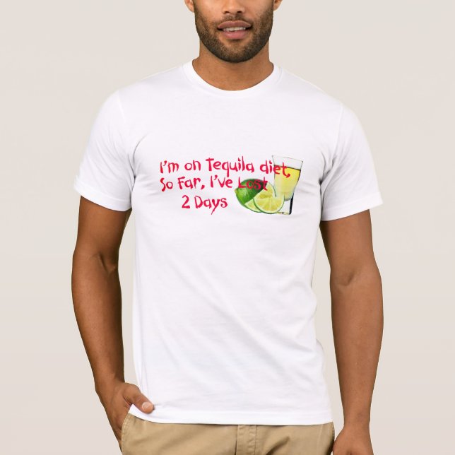 Camiseta Estoy en una cita graciosa de la Dieta Tequila (Anverso)