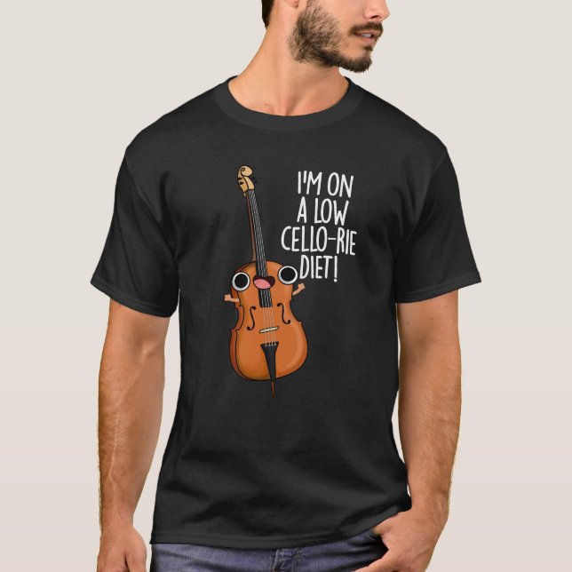 Camiseta Estoy en una dieta baja en un costillar Cello Pun  (Anverso)