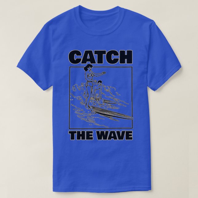 Camiseta Estoy en VACACIONES VAMOS a tomar la ola (Diseño del anverso)
