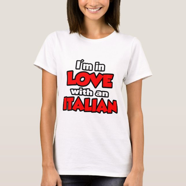 Camiseta Estoy enamorada de un italiano (Anverso)