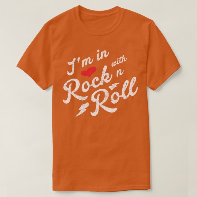 Camiseta Estoy enamorada del rock y el Rollo (Diseño del anverso)