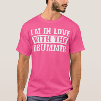 Camiseta Estoy Enamorado De Los Tambores De Música De Bambo