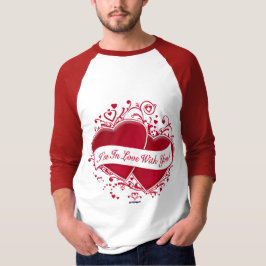 Camiseta ¡Estoy Enamorado De Ti! Corazones rojos
