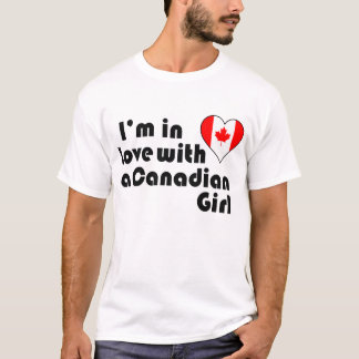 Camiseta Estoy enamorado de un Chica canadiense