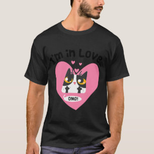 Camiseta Estoy enamorado del gato en el corazón