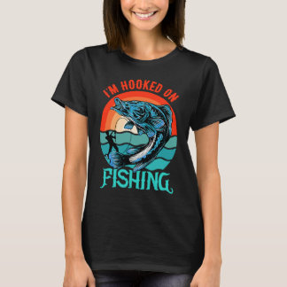 Camiseta Estoy enganchado con la pesca