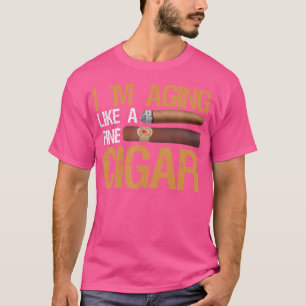 Camiseta ESTOY Envejeciendo Como Un Buen Puro Fumando Puros