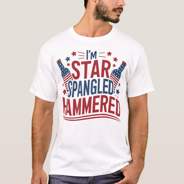 Camiseta Estoy Estrella De Que El 4 De Julio Es Gracioso. (Anverso)