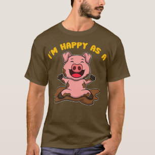 Camiseta Estoy feliz como granjero de cerdo premium