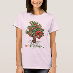 Camiseta Estoy Floreciendo – Árbol Inspirador de Crecimient