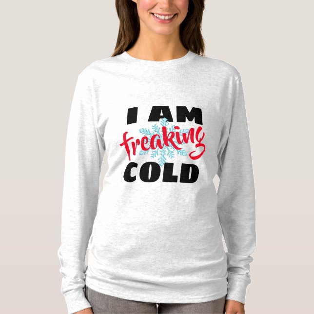 Camiseta estoy friolento y divertido sudadera de moda para  (Anverso)