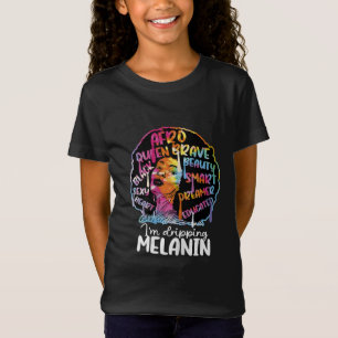Camiseta Estoy goteando a Melanin Black Woman Queen