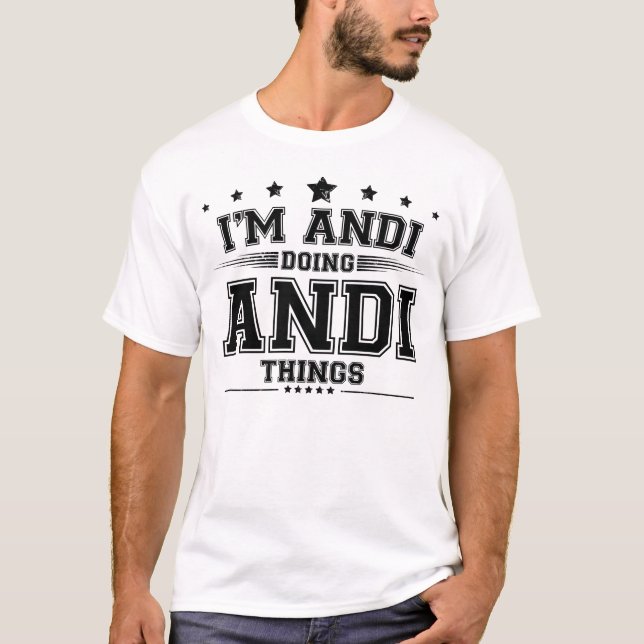 Camiseta estoy haciendo cosas de Andi (Anverso)