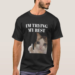 Camiseta Estoy Haciendo Mi Mejor Meme de Gato Llorando Dive
