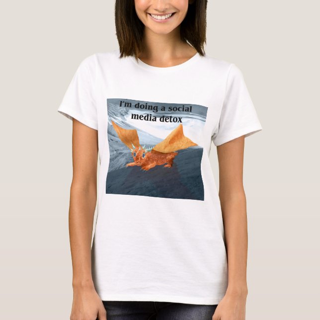 Camiseta Estoy haciendo una parálisis en los medios sociale (Anverso)