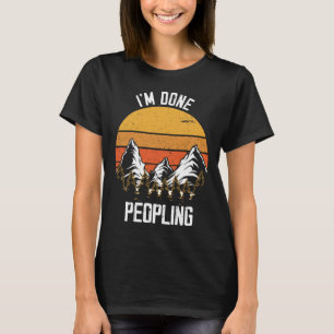 Camiseta Estoy Harto de Gente Aventura de Camping y Escalad