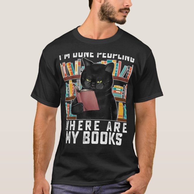 Camiseta Estoy hecho Peopling Dónde están mis libros Bookwo (Anverso)