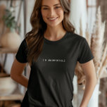 Camiseta Estoy incómodo Tee, Minimalista ansiedad social<br><div class="desc">Soy una camiseta incómoda. Hace un regalo fantástico para los introvertidos o para cualquiera bendecido con la incomodidad social.</div>