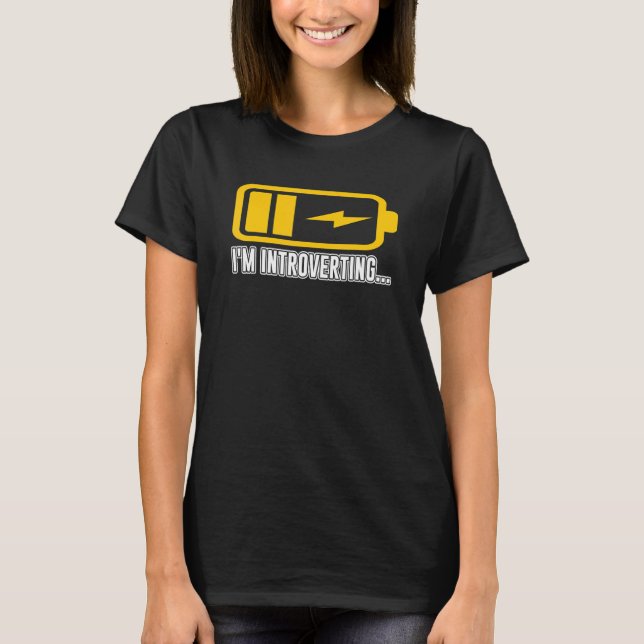 Camiseta Estoy introduciendo batería antisocial de carga (Anverso)