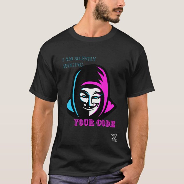 Camiseta Estoy juzgando silenciosamente tu código para desa (Anverso)