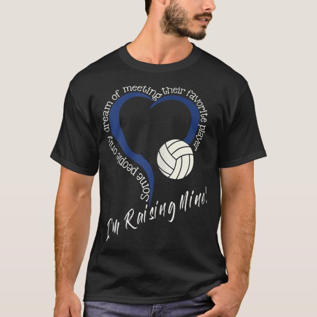 Camiseta ¡Estoy levantando la mía! Voleibol Mom Volleyball  (Anverso)