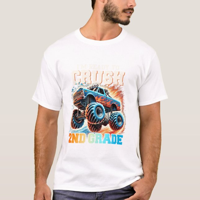 Camiseta Estoy listo para aplastar 2do grado (Anverso)