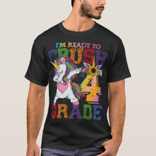 Camiseta Estoy listo para aplastar 4to grado Unicornio Esto