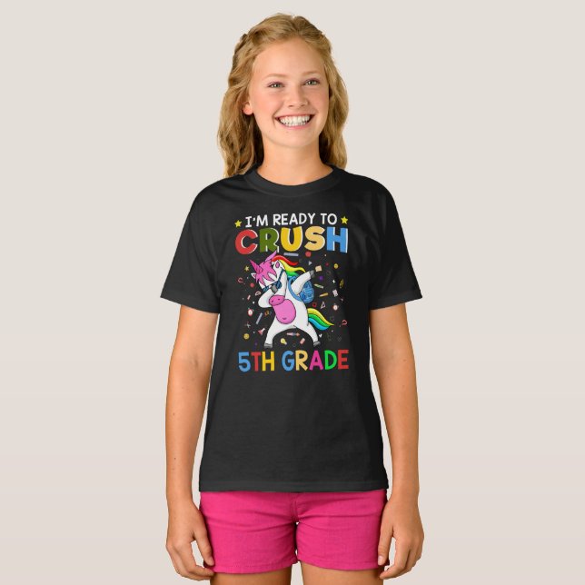 Camiseta Estoy listo para aplastar 5º grado (Anverso completo)
