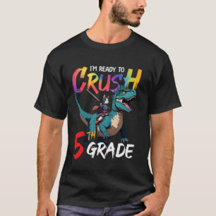 Camiseta Estoy listo para aplastar 5to grado gato de regres
