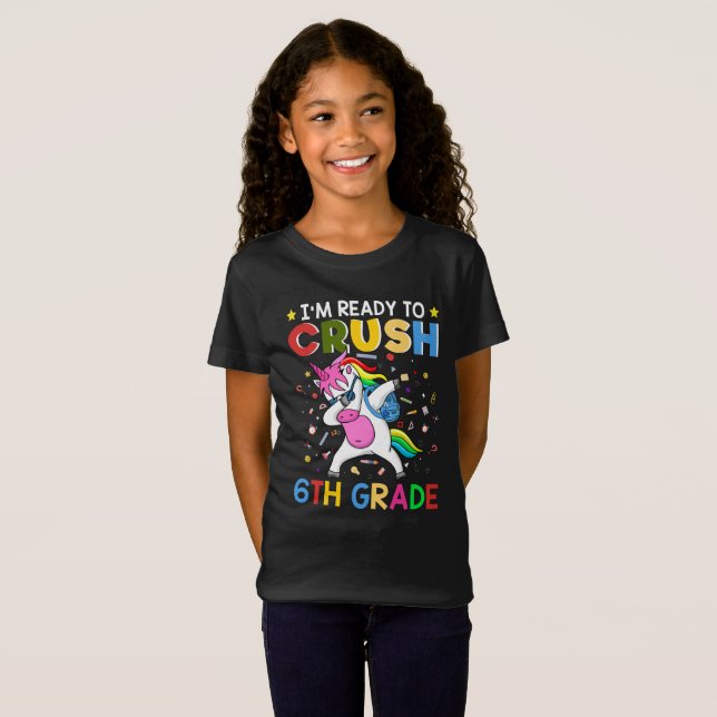 Camiseta Estoy listo para aplastar 6º grado (Anverso completo)