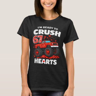 Camiseta Estoy Listo Para Aplastar 67 Corazones Camión Día