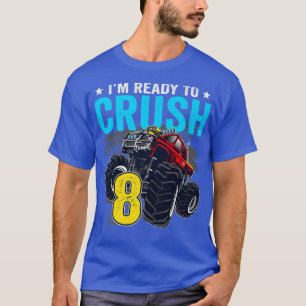 Camiseta Estoy listo para aplastar 8 cumpleaños 8 de camión