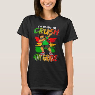 Camiseta Estoy listo para aplastar a chico negro de cuarto