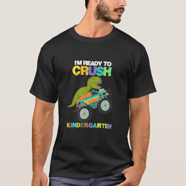 Camiseta Estoy listo para aplastar a Dino de la guardería d (Anverso)