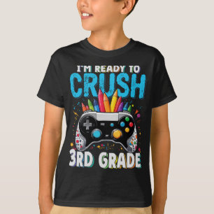 Camiseta Estoy listo para aplastar a jugador de tercer grad