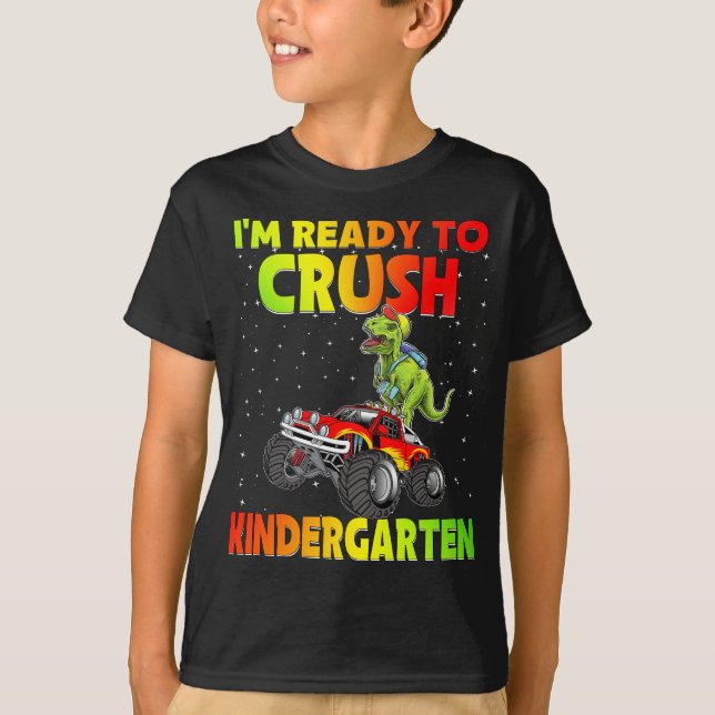 Camiseta Estoy listo para aplastar a KINDERGARTEN de vuelta (Anverso)