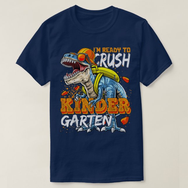 Camiseta Estoy listo para aplastar a los dinosaurios de los (Diseño del anverso)