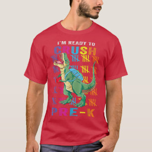 Camiseta Estoy listo para aplastar a los dinosaurios pre K