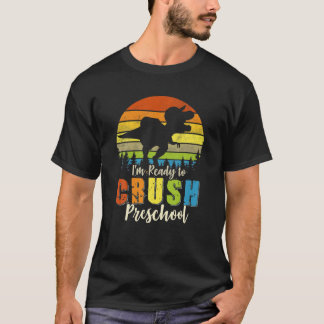 Camiseta Estoy listo para aplastar a los dinosaurios preesc