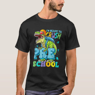 Camiseta Estoy listo para aplastar a los dinosaurios preesc