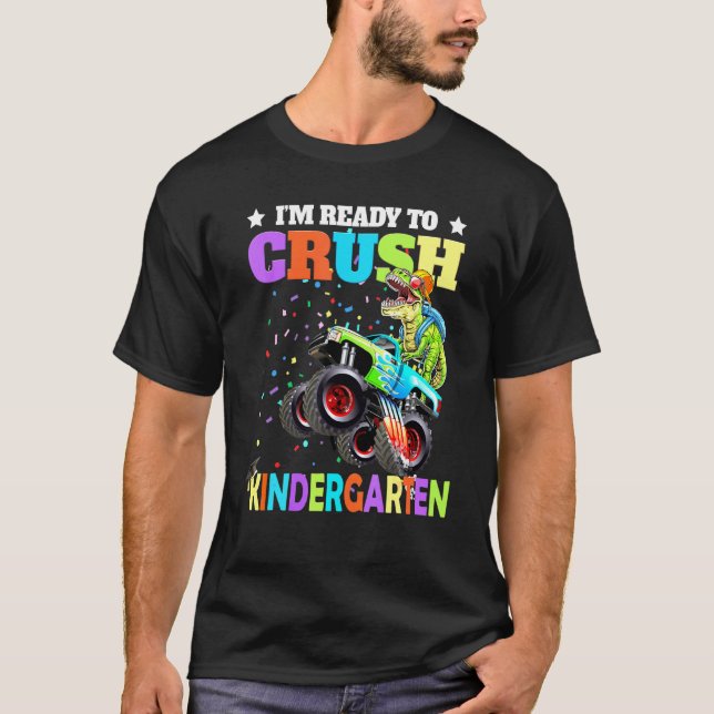 Camiseta Estoy Listo Para Aplastar A Los Monstruos De Jardí (Anverso)