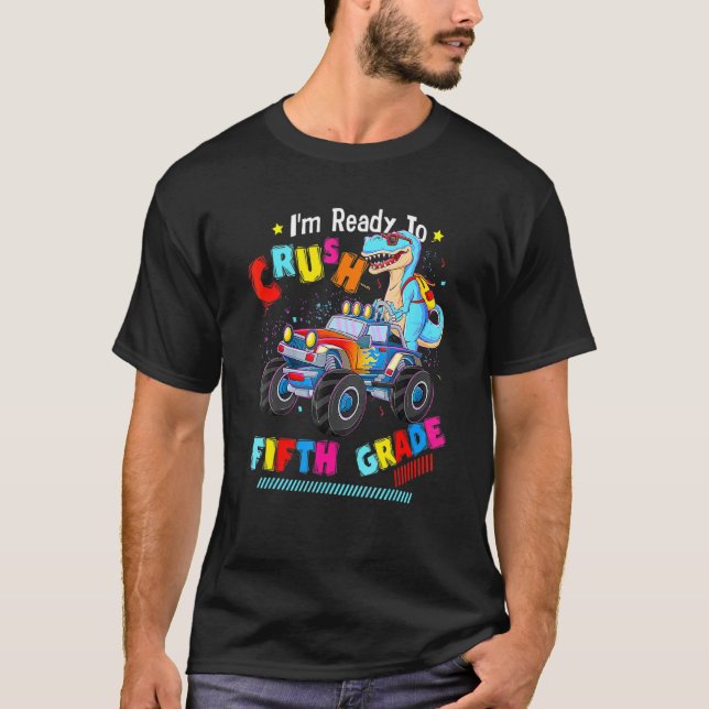 Camiseta Estoy listo para aplastar a los Monstruos de Quint (Anverso)