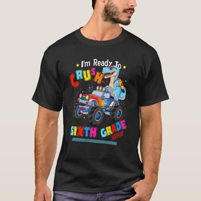 Camiseta Estoy listo para aplastar a los Monstruos de sexto (Anverso)