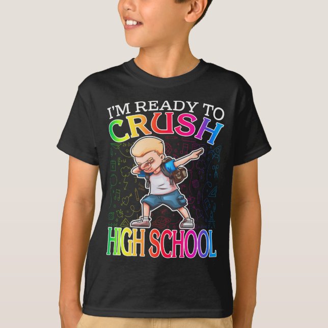 Camiseta Estoy listo para aplastar a los niños afroamerican (Anverso)