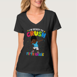Camiseta Estoy listo para aplastar a niño negro de quinto g