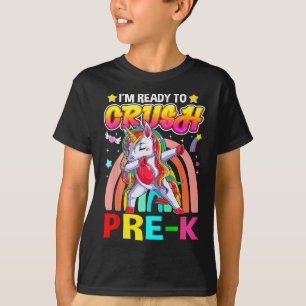 Camiseta Estoy listo para aplastar a Pre K Dab Unicorn de v